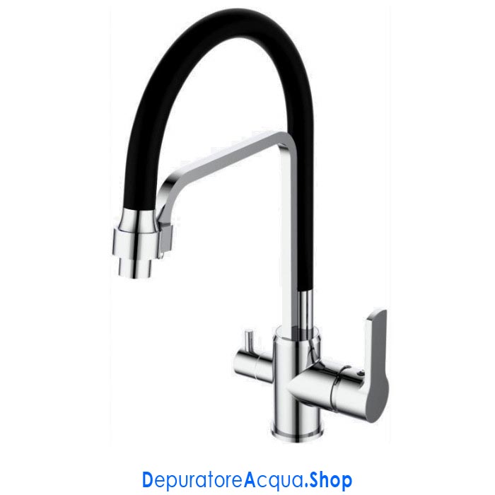 Rubinetto 3 vie per depuratore osmosi purificatore acqua lavello cucina